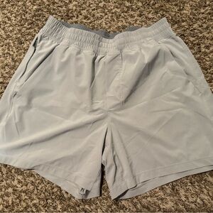 lululemon athletica Pace Breaker Lintless Short 5” in light grey